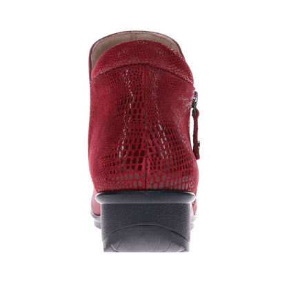 Damascus Wedged Boot - Cherry French/Lizard