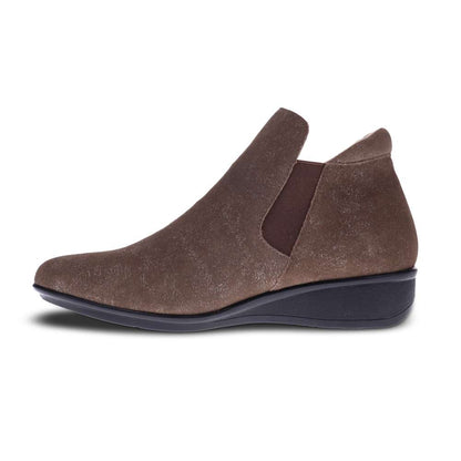 Damascus Wedged Boot - Rusty Metallic