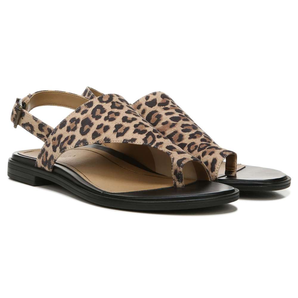 Ella Sandal - Toffee Leopard