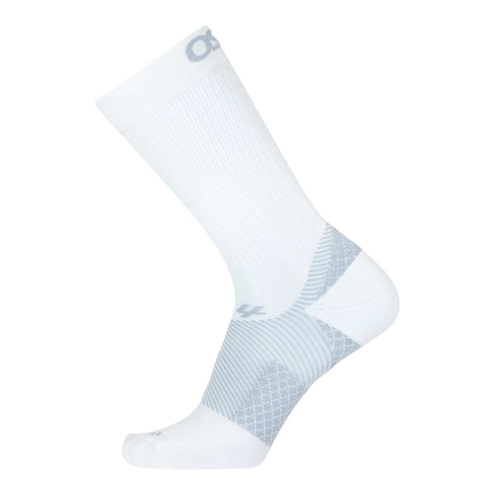 Crew Plantar Fasciitis Compression Sock (FS4) - White