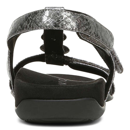 Farra Adjustable Sandal - Charcoal Snake