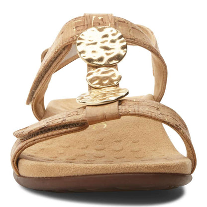 Farra Adjustable Sandal - Gold Cork