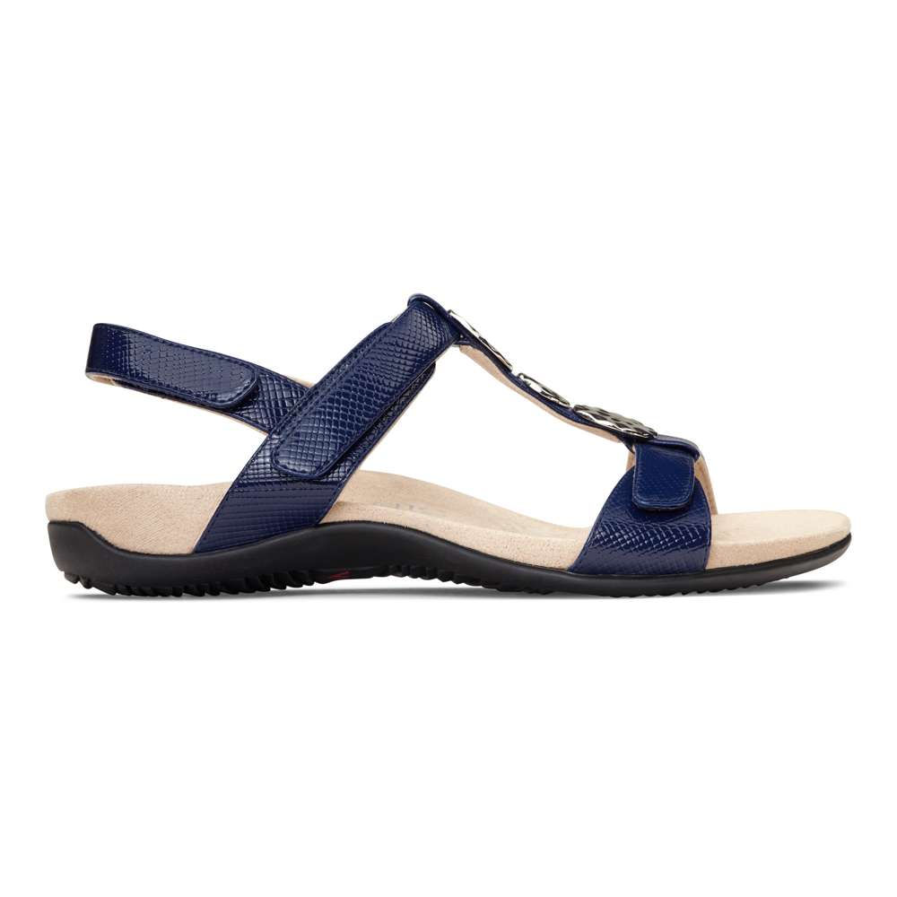 Farra Adjustable Sandal - Navy Lizard
