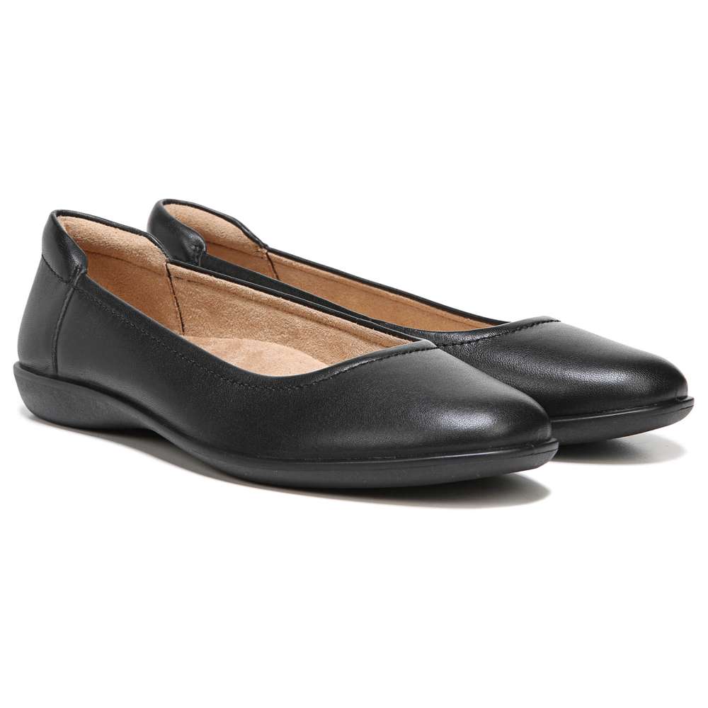 Flexy Flat - Black Leather