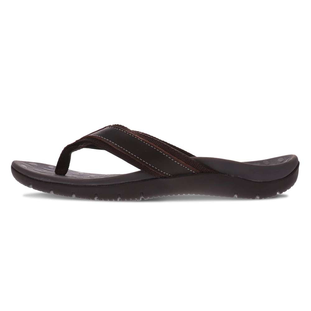 Focus Men's Active Toe Post Sandal - Brown