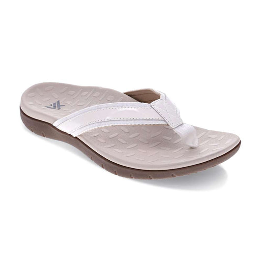 Focus Women's Active Toe Post Sandal - White