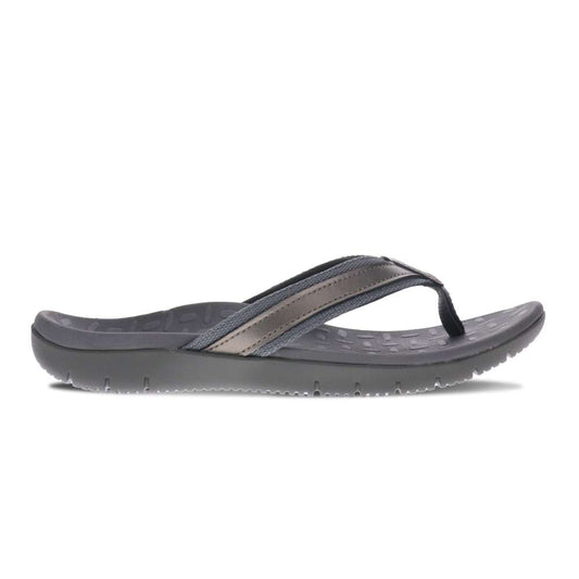Focus Women's Active Toe Post Sandal - Pewter Metallic