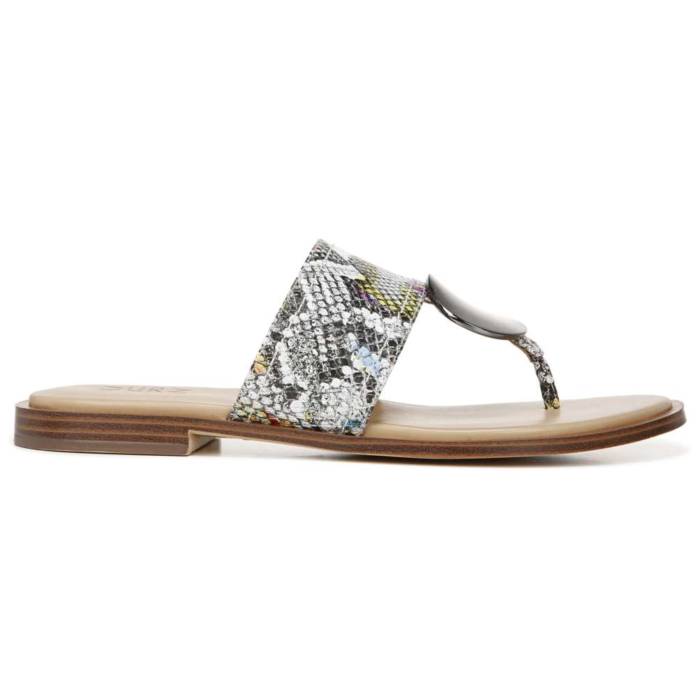 Frankie Toe Post Sandal - Snake Multi