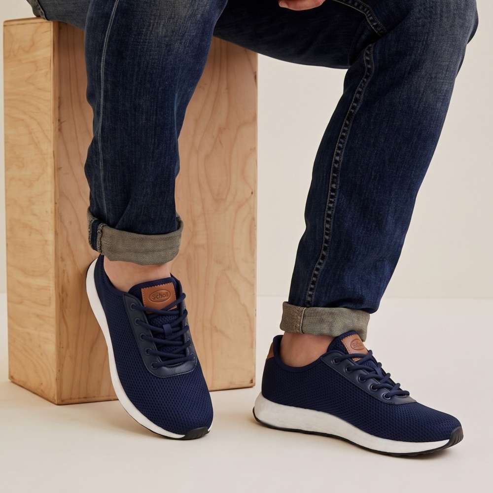 Freddie Lace-Up Casual Sneaker - Navy