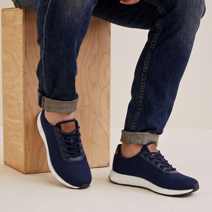 Freddie Lace-Up Casual Sneaker - Navy