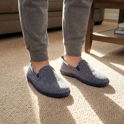 Gary Slipper - Navy Hounds Tooth