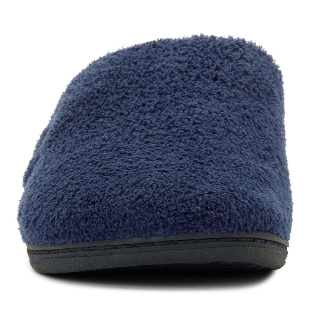 Gemma Mule Slipper - Navy