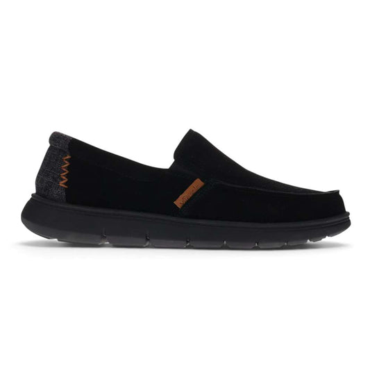 Harbour Suede Slip On - Black