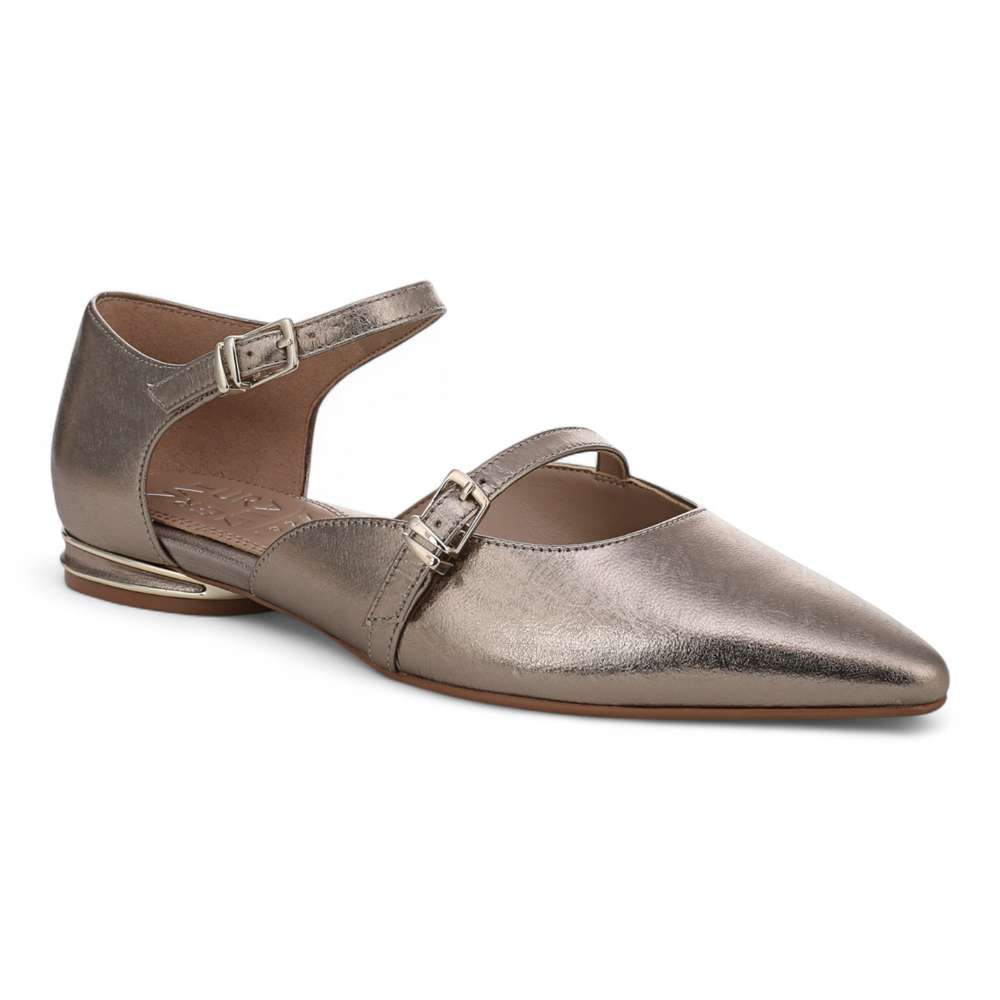 Harmony Mary-Jane Flat - Pewter