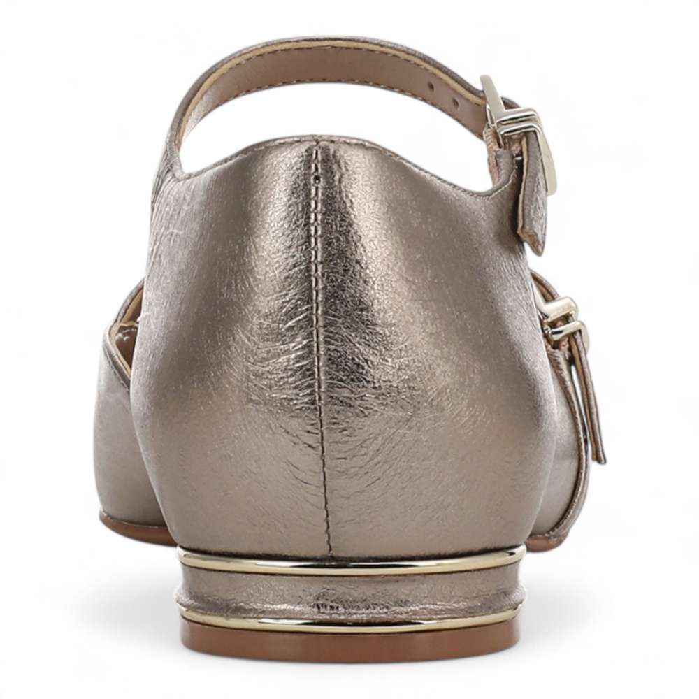 Harmony Mary-Jane Flat - Pewter
