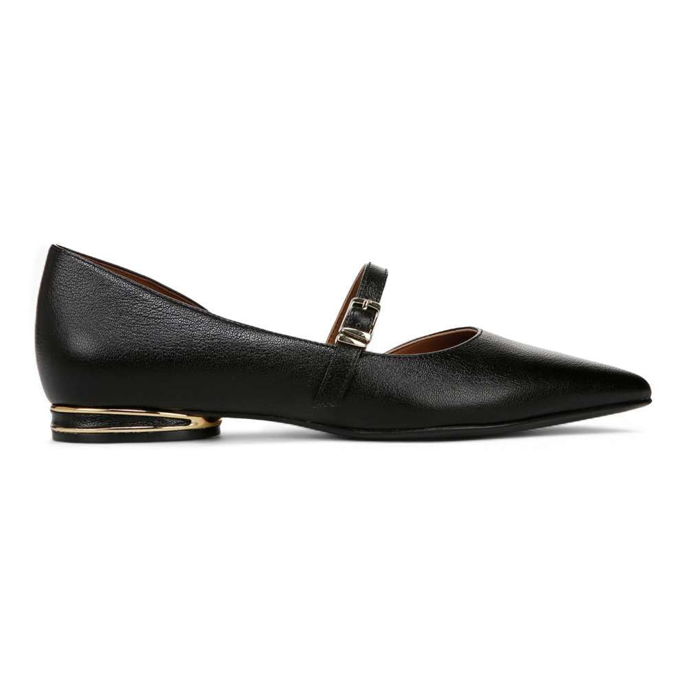 Heather - Black Leather