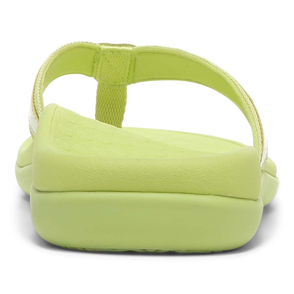 Islander Toe Post Sandal - Matcha Patent