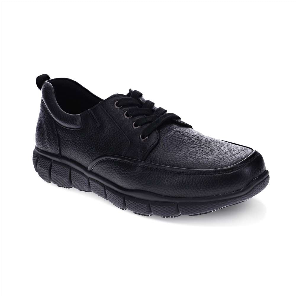 Jackson Lace-Up Work Shoe - Black