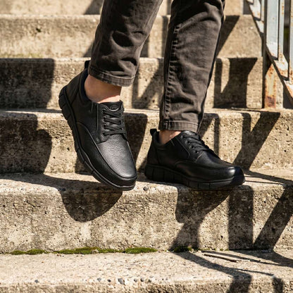 Jackson Lace-Up Work Shoe - Black