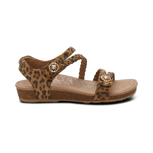 Jillian Braided Strap Sandal - Leopard