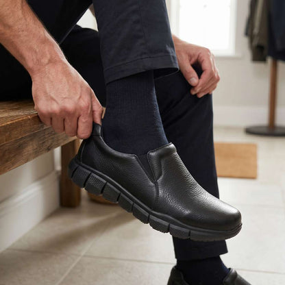 John Slip-On Work Shoe - Black