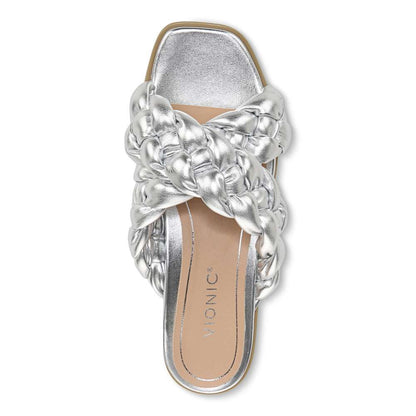 Kalina Slide - Silver Metallic