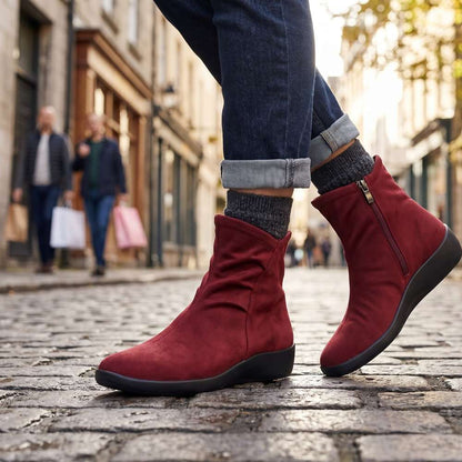 Karla Boot - Dark Red