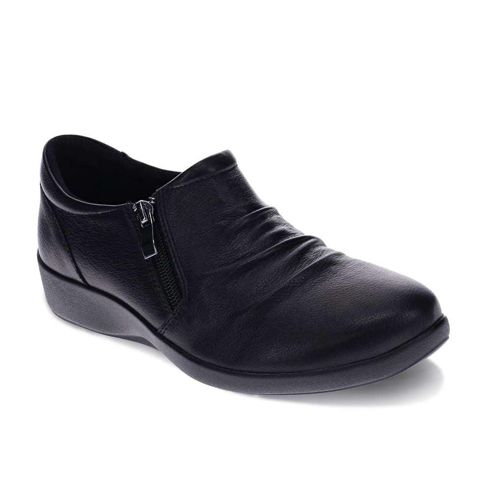 Katina Zip Loafer - Black