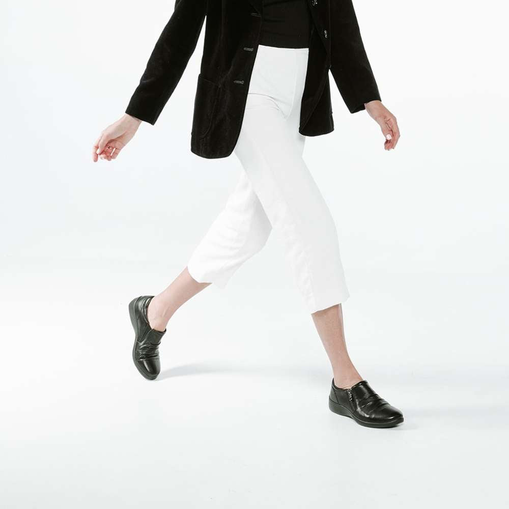 Katina Zip Loafer - Black