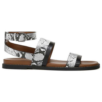 Kelsie Sandal - Black/White