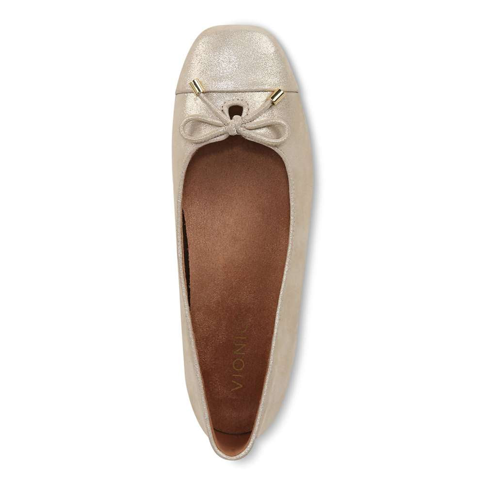 Klara Ballet Flat - Gold Leather