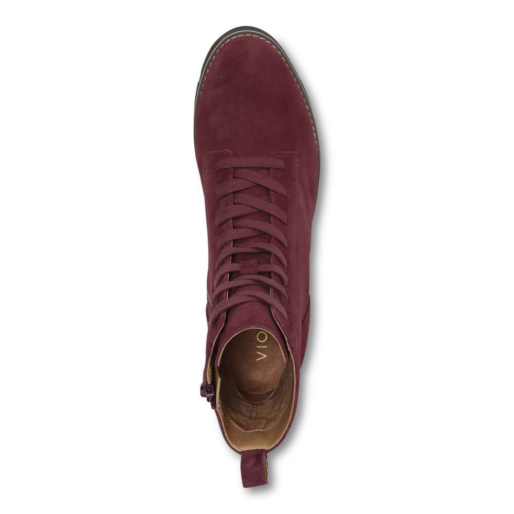 Lani Lace-Up Boot - Wine