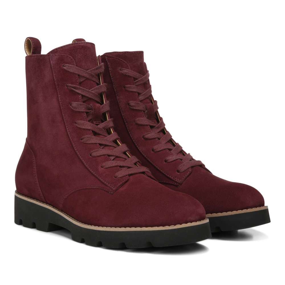 Lani Lace-Up Boot - Wine