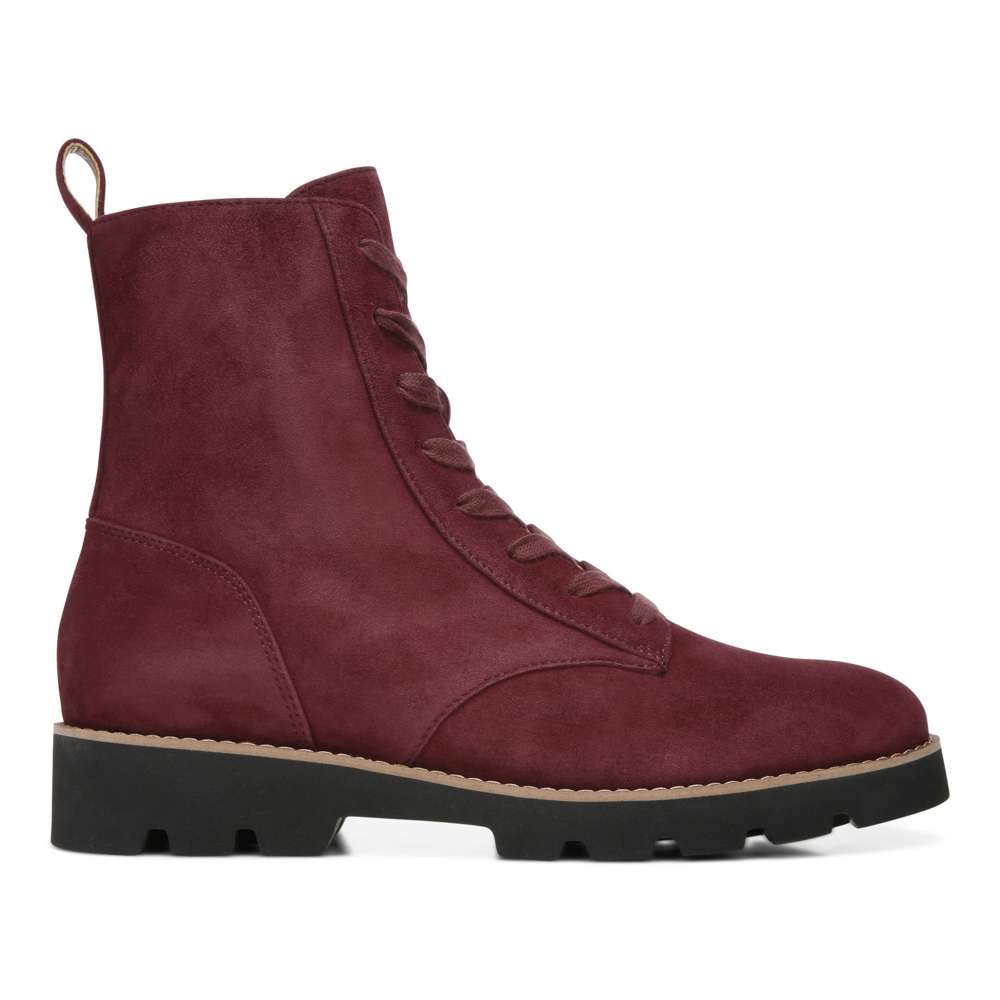 Lani Lace-Up Boot - Wine