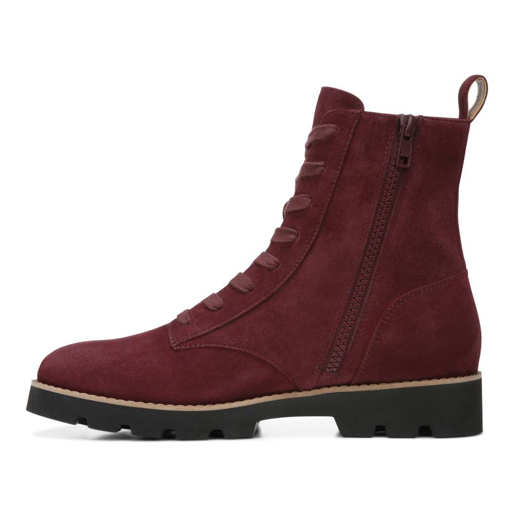 Lani Lace-Up Boot - Wine