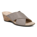 Leticia Wedge Sandal - Aluminium Lizard