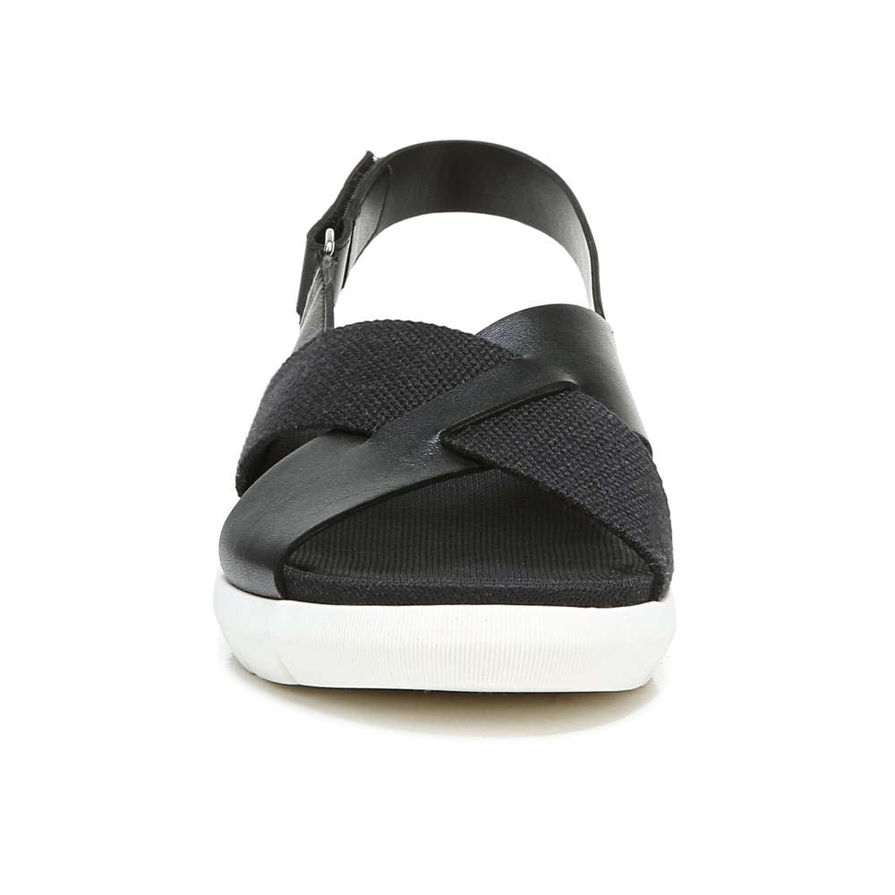 Lilac Back Strap Sandal - Black