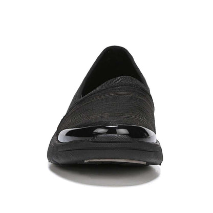 Lollipop Slip-On Casual Sneaker - Black/Gold Shimmer