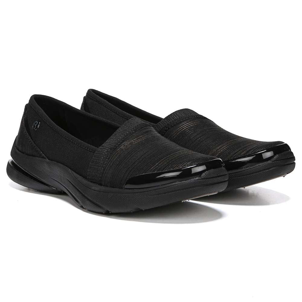 Lollipop Slip-On Casual Sneaker - Black/Gold Shimmer