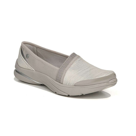 Lollipop Slip-On Casual Sneaker - White/Gold Shimmer