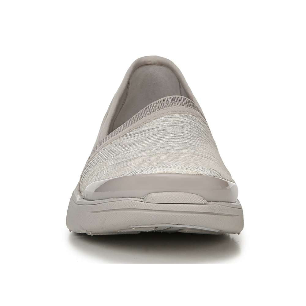 Lollipop Slip-On Casual Sneaker - White/Gold Shimmer