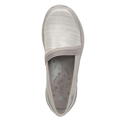 Lollipop Slip-On Casual Sneaker - White/Gold Shimmer