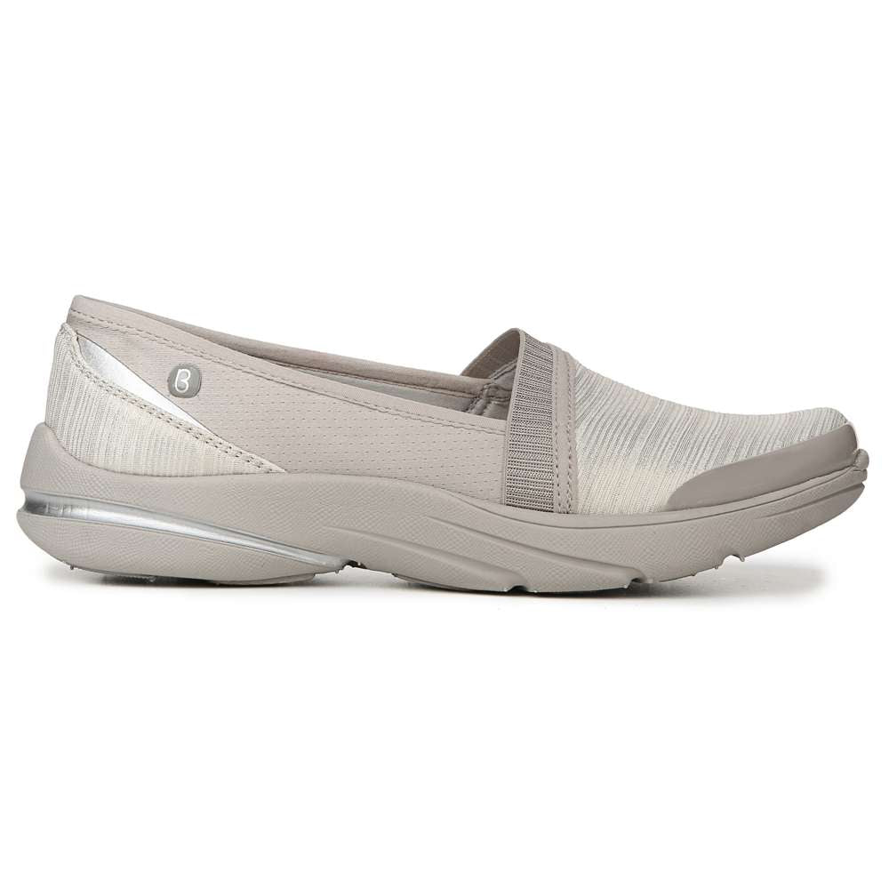 Lollipop Slip-On Casual Sneaker - White/Gold Shimmer