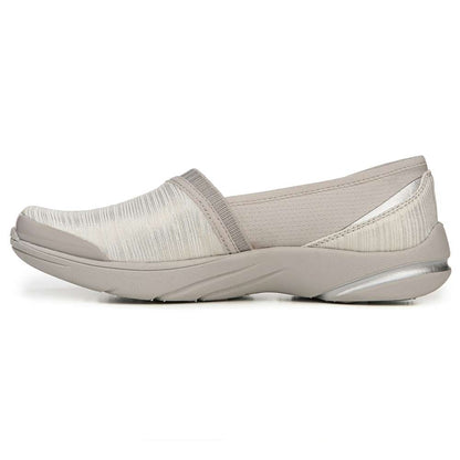Lollipop Slip-On Casual Sneaker - White/Gold Shimmer