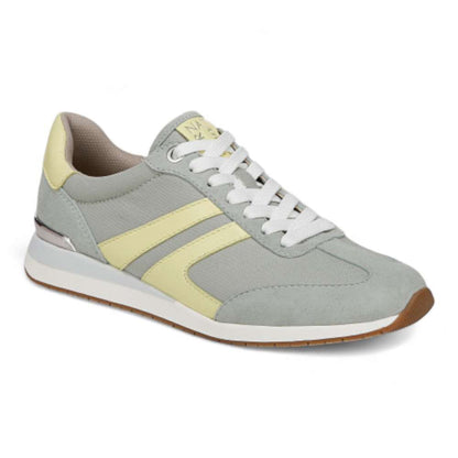 Lorena Lace-Up Sneaker - Pistachio Fabric & Suede