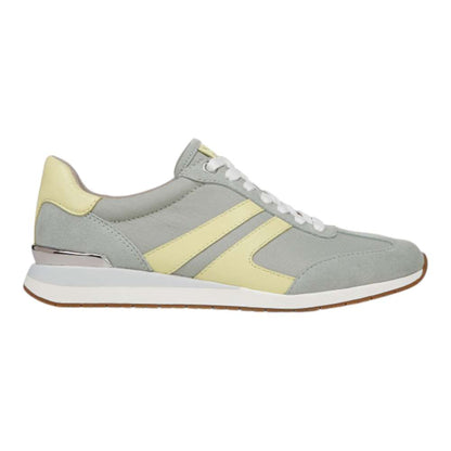 Lorena Lace-Up Sneaker - Pistachio Fabric & Suede