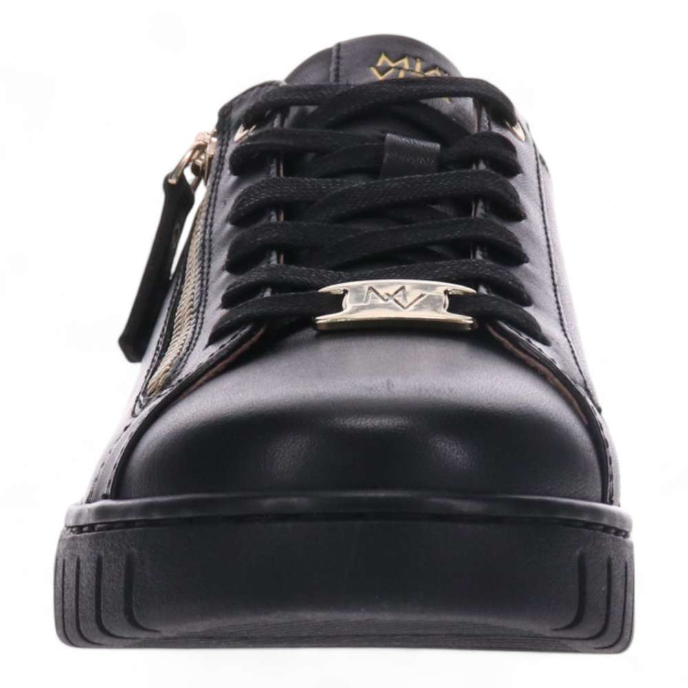 Luna Zip Casual Sneaker - Black Leopard