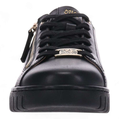 Luna Zip Casual Sneaker - Black Leopard