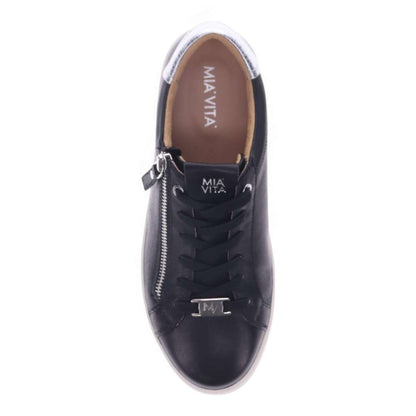 Luna Zip Casual Sneaker - Black