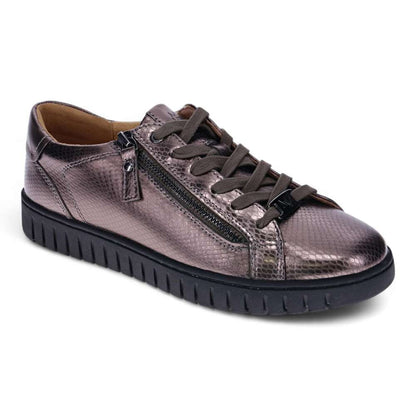 Luna Zip Casual Sneaker - Bronze